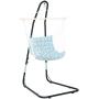 Best Choice Products Adjustable Weather-Resistant Metal Curved Hammock Chair Swing Stand w/Rubber Feet and Galvanized Steel Hook, Black