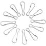 INNETOC 100 Pcs - Metal Spring Hooks 1 1/2'' 38mm Purse Pulis Snap Clip for Lanyard Zipper Pull Id Card (38mm, Nickel)