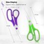 Scissors Bulk Set of 5-Pack, Niutop 8'' Multipurpose Sharp Scissors for Office Home High/Middle School Student Teacher Scissor Supplies, Soft Comfort-Grip Right/Left Handles