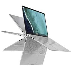 ASUS Chromebook Flip C434 2-In-1 Laptop, 14'' Full HD Touchscreen 4-Way NanoEdge, Intel Core M3-8100Y Processor, 4GB RAM, 64GB eMMC Storage, All-Metal Body, Backlit KB, Chrome OS- C434TA-DSM4T, Silver