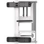 Thermaltake Core P3 ATX Tempered Glass Gaming Computer Case Chassis, Open Frame Panoramic Viewing, White Edition, CA-1G4-00M6WN-05,Snow