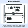 ORTUR Laser Master 2, Laser Engraver CNC, Laser Engraving Cutting Machine, DIY Laser Marking for Metal with 32-bit Motherboard LaserGRBL(LightBurn), 400x430mm Large Engraving Area (LU1-4)