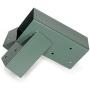 ECOTRIC Heavy Duty Steel A-Frame Swing Set Mounting Bracket Green w/ Mounting Hardware (2 Brackets)