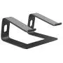 Soundance Laptop Stand, Aluminum Computer Riser, Ergonomic Laptops Elevator for Desk, Metal Holder Compatible with 10 to 15.6 Inches Notebook Computer, Black