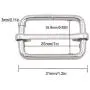 KINJOEK 100 Pieces 1 Inch 25mm Tri-Glide Slide Buckles, Adjustable Metal Webbing Strap Buckle Fasteners for Backpack, Dog Collars, Purses and Bags, Silver