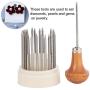 Vruping 23PCS Handmade Setting Beading Grain Jewelry Tools, Professional Jewelry Setting Graver,Diamond Stone Beards Setting Graver Tool