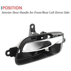 IRONTEK Interior Door Handle Front/Rear Left Driver’s Side Fits Nissan 2003-2018 Altima, 2013-2019 Pathfinder, 2015 Armada, 2015-2020 Murano, 2016-2019 Titan XD #80671-3TA0D 80671-3TA0A