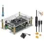 Guhui Acrylic Case with Cooling Fan for Raspberry Pi 4 Model B/3B+ and AC Adapter 5V 3A PSU Type C with On/Off Power Switch Guhui Acrylic Case with Cooling Fan for Raspberry Pi 4 Model B/3B+ and AC Adapter 5V 3A PSU Type C with On/Off Power Switch