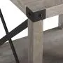 Thomas 18 Inch Metal X Side Table with Grey Wash Finish