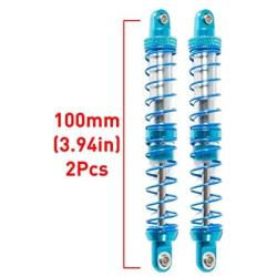 REhobby 2Pcs Oil Adjustable 70-120mm Metal Shock Absorber Damper for 1/10 RC Crawler Car Parts Axial SCX10 TRX4 HPI Tamiya D90 (100mm)