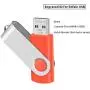 [NOT 128GB ] Enfain 10 Pack Small Capacity 128 MB USB Flash Drive Bulk Thumb Drives 128MB in Red, with LED Indicator, 12 x Removable White Labels for Marking Contents Loaded