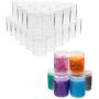 Juvale Plastic Canning Jars with Lids for Slime, Craft Storage, Beauty Products (1.2 oz, 35 Pack) Juvale Plastic Canning Jars with Lids for Slime, Craft Storage, Beauty Products (1.2 oz, 35 Pack)