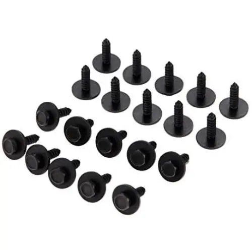 Mtsooning 20 Pcs/Set Universal Car Auto 4.8x19mm Self-Tapping Screws Captive Loose Washer 8mm Hex Head Black Hot C45 Mtsooning 20 Pcs/Set Universal Car Auto 4.8x19mm Self-Tapping Screws Captive Loose Washer 8mm Hex Head Black Hot C45