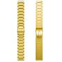LDFAS Compatible for Fossil 22mm Band, Stainless Steel Metal Strap Compatible for Fossil Gen 5 Carlyle/Julianna/Garrett HR, Q Explorist HR Gen 4/3, Sport 43mm, Gen 5E 44mm Smartwatch, Gold