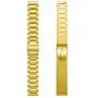 LDFAS Compatible for Fossil 22mm Band, Stainless Steel Metal Strap Compatible for Fossil Gen 5 Carlyle/Julianna/Garrett HR, Q Explorist HR Gen 4/3, Sport 43mm, Gen 5E 44mm Smartwatch, Gold