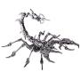 RuiyiF 3D Metal Puzzle Scorpion DIY Model Kit, Detachable 3D Jigsaw Puzzles for Adults , Ornament for Desk