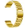 LDFAS Compatible for Fossil 22mm Band, Stainless Steel Metal Strap Compatible for Fossil Gen 5 Carlyle/Julianna/Garrett HR, Q Explorist HR Gen 4/3, Sport 43mm, Gen 5E 44mm Smartwatch, Gold