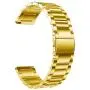 LDFAS Compatible for Fossil 22mm Band, Stainless Steel Metal Strap Compatible for Fossil Gen 5 Carlyle/Julianna/Garrett HR, Q Explorist HR Gen 4/3, Sport 43mm, Gen 5E 44mm Smartwatch, Gold