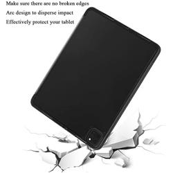 SIWENGDE Case for iPad Pro 11 Inch 2020 2nd Generation Support iPad 2nd Pencil Charging & Pair, Slim Lightweight Trifold Stand Smart Protective Case Cover for Kids, Auto Wake/Sleep (Black)