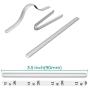 Nose Bridge Strips for mask, 100 PCS Aluminum Metal Nose Strips Straps Adjustable Nose Clips Wire Adhesive Nose Bridge Bracket for DIY Face mask Making Accessories for Sewing Crafts