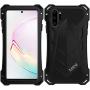 Samsung Note 10 Plus Metal Military Case,HATA Note 10 Plus Metal Bumper Silicone Heavy Duty Case Hybrid Rugged Armor Sturdy Shockproof Full Body Defender Outdoor Cover for Samsung Note 10 Plus(Black)
