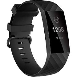 Velavior Waterproof Bands for Fitbit Charge 3/ Fitbit Charge 4/ Charge3 SE, Replacement Wristbands for Women Men Small Large