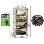 Gardman R687 4-Tier Mini Greenhouse, 27'' Long x 18'' Wide x 63'' High