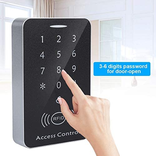 Sonew RFID Touch Metal Access Control Password Access Keypad Machine Controller with 10pcs ID Keyfobs