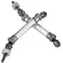 2PCS 1/10 RC Car Front Drive Shaft CVD Transmission Axle Spare Parts Compatible with Traxxas Slash 4X4 RC Truck Accessory( Titanium Gray) 2PCS 1/10 RC Car Front Drive Shaft CVD Transmission Axle Spare Parts Compatible with Traxxas Slash 4X4 RC Truck Accessory( Titanium Gray)