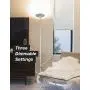 Brightech Sky LED Torchiere Super Bright Floor Lamp - Contemporary, High Lumen Light for Living Rooms and Offices - Dimmable, Indoor Pole Uplight for Bedroom Reading - White