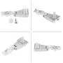Qiilu Chrome Metal Auto Outer Door Handle Hinge Repair Tool Kit OS or NS for Fiat 500 51939041 519645