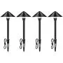 Outdoor Landscape Lighting Low Voltage Garden Landscape Lights Pathway Lights Yard Lights Driveway Lights, Aluminum Construction Waterproof 12V 3W 3000K Warm-Yellow Light(4-Pack) Outdoor Landscape Lighting Low Voltage Garden Landscape Lights Pathway Lights Yard Lights Driveway Lights, Aluminum Construction Waterproof 12V 3W 3000K Warm-Yellow Light(4-Pack)