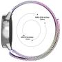 Solob 20mm Metal Band Compatible for Samsung Galaxy Watch 42mm/Active 2 40mm 44mm/Samsung Galaxy Watch 3 41mm/Gear Sport/Garmin Vivoactive 3 Stainless Steel Strap Quick Release Replacement Bands