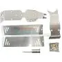 GPM for Traxxas E-Revo 2.0 VXL Brushless (86086-4) Upgrade Parts Stainless Steel Skid Plates for Front, Center, Rear Chassis - 24Pc Set GPM for Traxxas E-Revo 2.0 VXL Brushless (86086-4) Upgrade Parts Stainless Steel Skid Plates for Front, Center, Rear Chassis - 24Pc Set