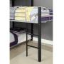Furniture of America Crossman Metal Triple Twin Bunk Bed in Sand Black