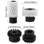 4pcs Hook Drive Gear Set, Plastic Sewing Machine Drive Shaft Gear Kit for Singer Sewing Machine Replacement Accessories