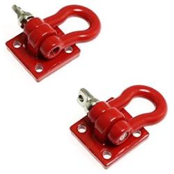 Maxmoral 1 Set Trailer Tow Buckle Hook Winch Shackles Accessories for RC Truck Climber Crawler Climbing Car Trailer Parts