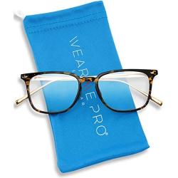 WearMe Pro Blue Light Blocking Glasses Square Style Frame Computer Screen Office Glasses UV Ray Work Blue Blocking Lens