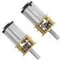 QMseller 2pcs Micro Speed Reduction Motor DC 3V 15RPM with Full Metal Gearbox 0.15A Electric Gear Box Motor with 2 Terminals for DIY RC Toys QMseller 2pcs Micro Speed Reduction Motor DC 3V 15RPM with Full Metal Gearbox 0.15A Electric Gear Box Motor with 2 Terminals for DIY RC Toys