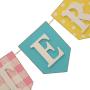 Glitzhome Easter Hanging Decor Wooden Happy Easter Banner Rustic Garland for Indoor Festive Party Home School Decoration
