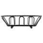 G.E.T. Enterprises Black Oblong Braided Rim Metal Wire Basket Iron Powder Coated Wire Baskets Collection 4-33453 (Pack of 1)