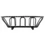 G.E.T. Enterprises Black Oblong Braided Rim Metal Wire Basket Iron Powder Coated Wire Baskets Collection 4-33453 (Pack of 1)