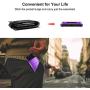VEGO Compatible for iPhone SE 2020 Case, iPhone 6 6s 7 8 Case Wallet Credit Card Holder Dual Layer Armor Hard Shell Back Protective Shockproof Anti Scratch Rubber Bumper Cover Case 4.7 inch, Purple