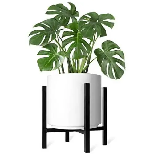 Mkono Plant Stand - EXCLUDING Plant Pot, Mid Century Modern Tall Metal Pot Stand Indoor Flower Potted Plant Holder Plants Display Rack, Fits Up to 12 Inch Planter, Black Mkono Plant Stand - EXCLUDING Plant Pot, Mid Century Modern Tall Metal Pot Stand Indoor Flower Potted Plant Holder Plants Display Rack, Fits Up to 12 Inch Planter, Black