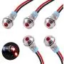 smseace 5PCS Red DC/AC12V-24V Energy Saving 1/4‘’ Indicator Light Mounting Hole 6mm with 150mm Cable Length Metal Waterproof LED Indicator Light DQ-6T-R-12 smseace 5PCS Red DC/AC12V-24V Energy Saving 1/4‘’ Indicator Light Mounting Hole 6mm with 150mm Cable Length Metal Waterproof LED Indicator Light DQ-6T-R-12