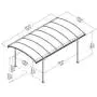 Palram Vitoria Carport & Patio Cover 16 x 10 x 8