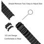 LDFAS Fenix 6S/5S Band, 20mm Titanium Metal Quick Fit Watch Strap Compatible for Garmin Fenix 6S/6S Pro/5S/5S Plus/D2 Delta S, Black