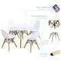 Costzon Kids Table and Chair Set, Kids Mid-Century Modern Style Table Set for Toddler Children, Kids Dining Table and Chair Set, 5-Piece Set (White, Table & 4 Chairs) Costzon Kids Table and Chair Set, Kids Mid-Century Modern Style Table Set for Toddler Children, Kids Dining Table and Chair Set, 5-Piece Set (White, Table & 4 Chairs)