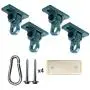 ABUSA Heavy Duty Green Swing Hangers Screws Bolts Included Over 5000 lb Capacity Playground Porch Yoga Seat Trapeze Wooden Sets Indoor Outdoor (4 Pack) ABUSA Heavy Duty Green Swing Hangers Screws Bolts Included Over 5000 lb Capacity Playground Porch Yoga Seat Trapeze Wooden Sets Indoor Outdoor (4 Pack)