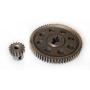 JFtech 11184 & 11119 Differential Steel Metal Main Gear 64T & Motor Gear 17T Combo for RC HSP 1/10 Car Truck